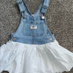 2T oshgosh eyelet overall dress